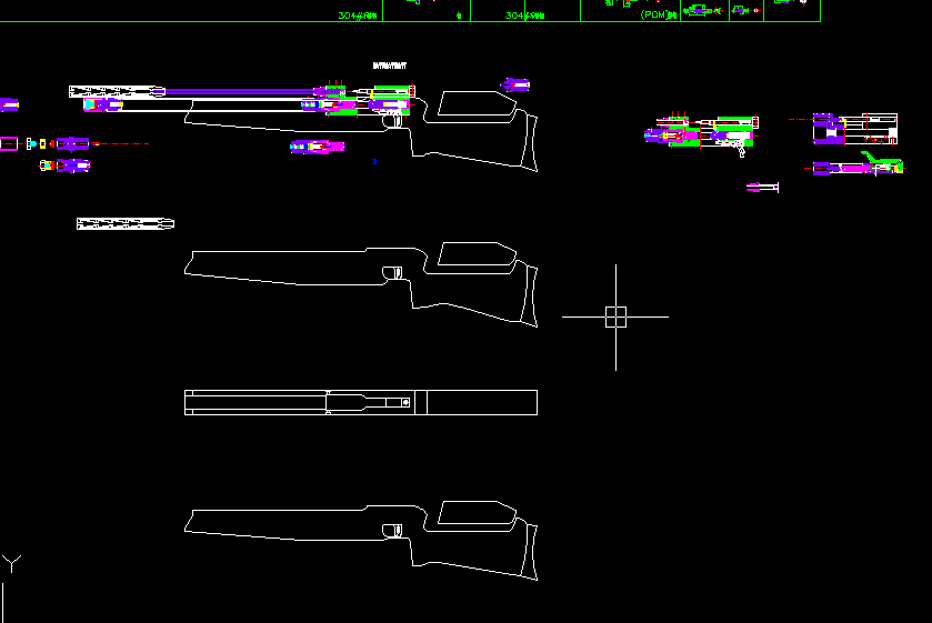 EV2MK2运动气枪（加工图纸）（精品全套CAD详细图）
