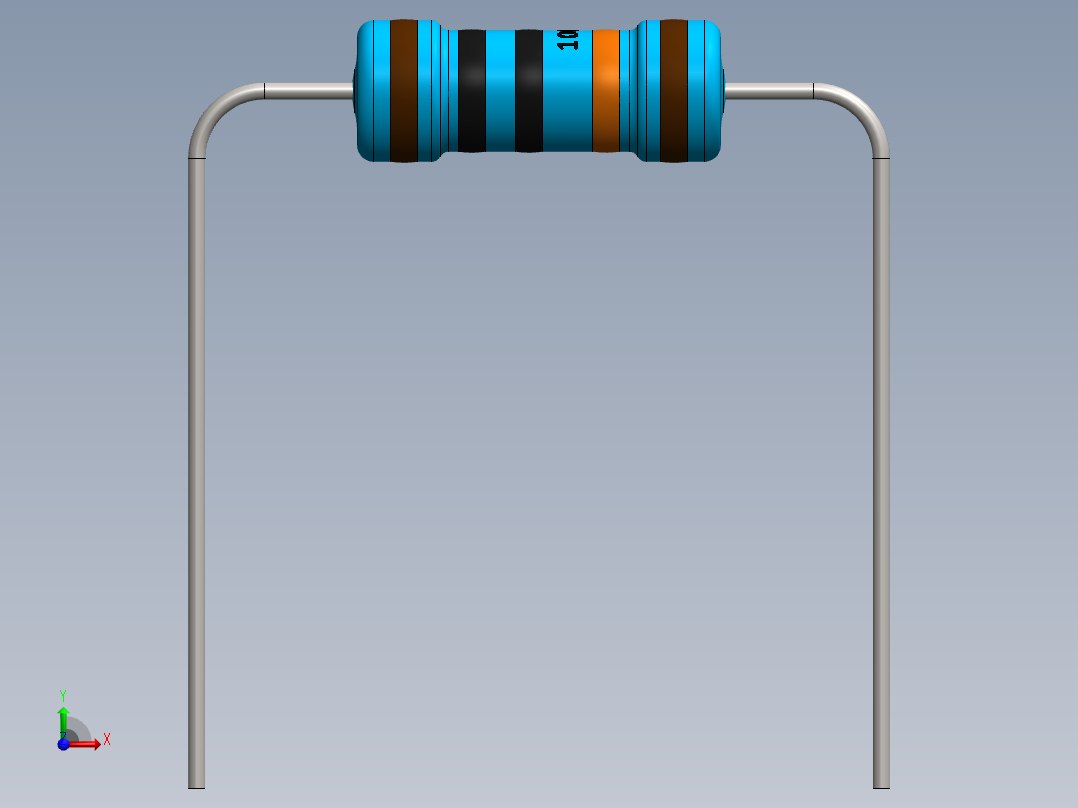 电容器 二极管 电阻器-Resistor 100K Ohm 1 Watt前视图