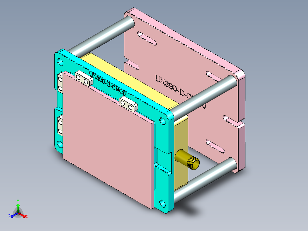 UX390-D-CNC0-0305正等轴测图