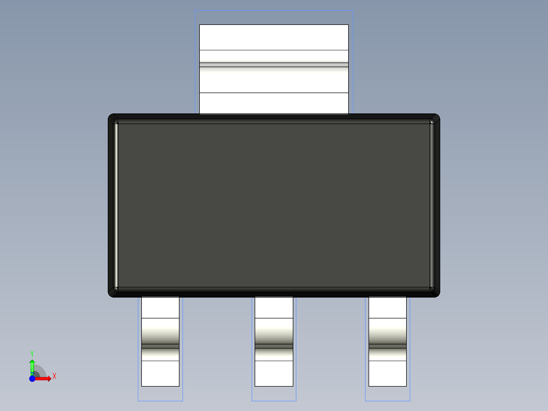 分立半导体元件封装-TO-261AA前视图