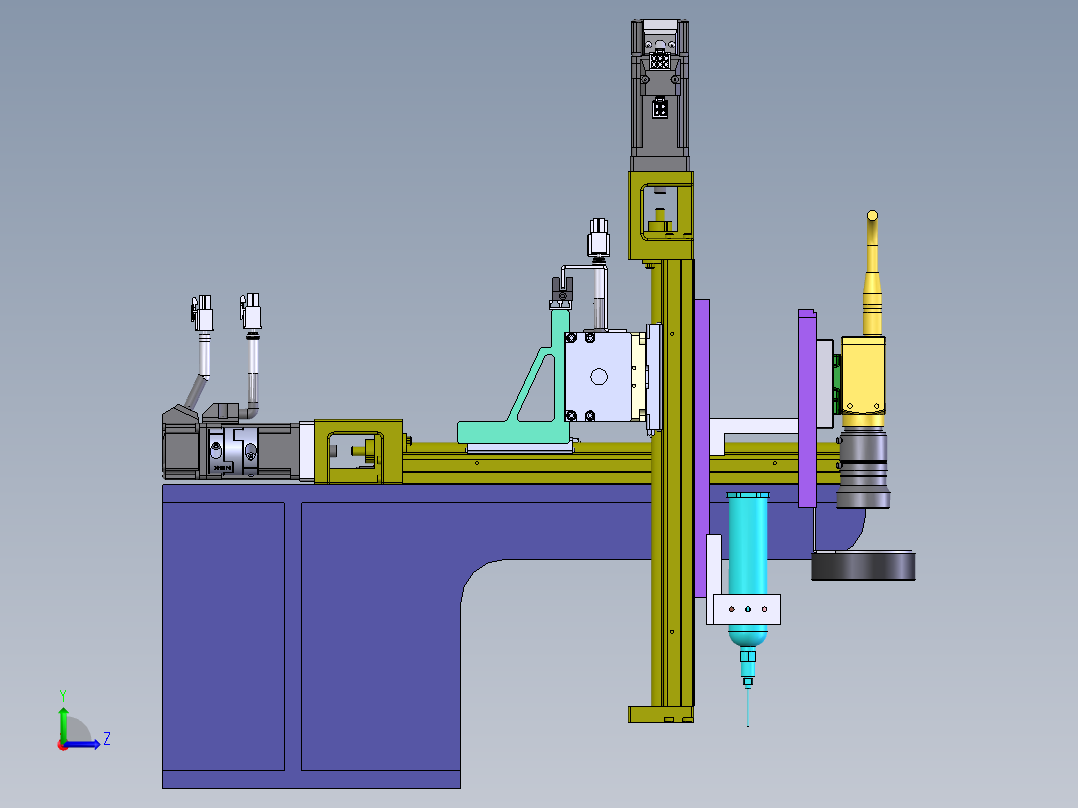 E177 轴自动注油模组左视图