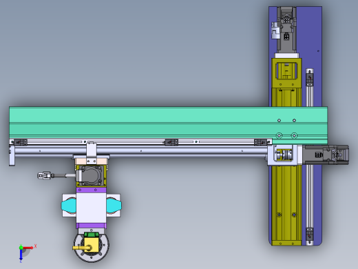 E177 轴自动注油模组俯视缩略图