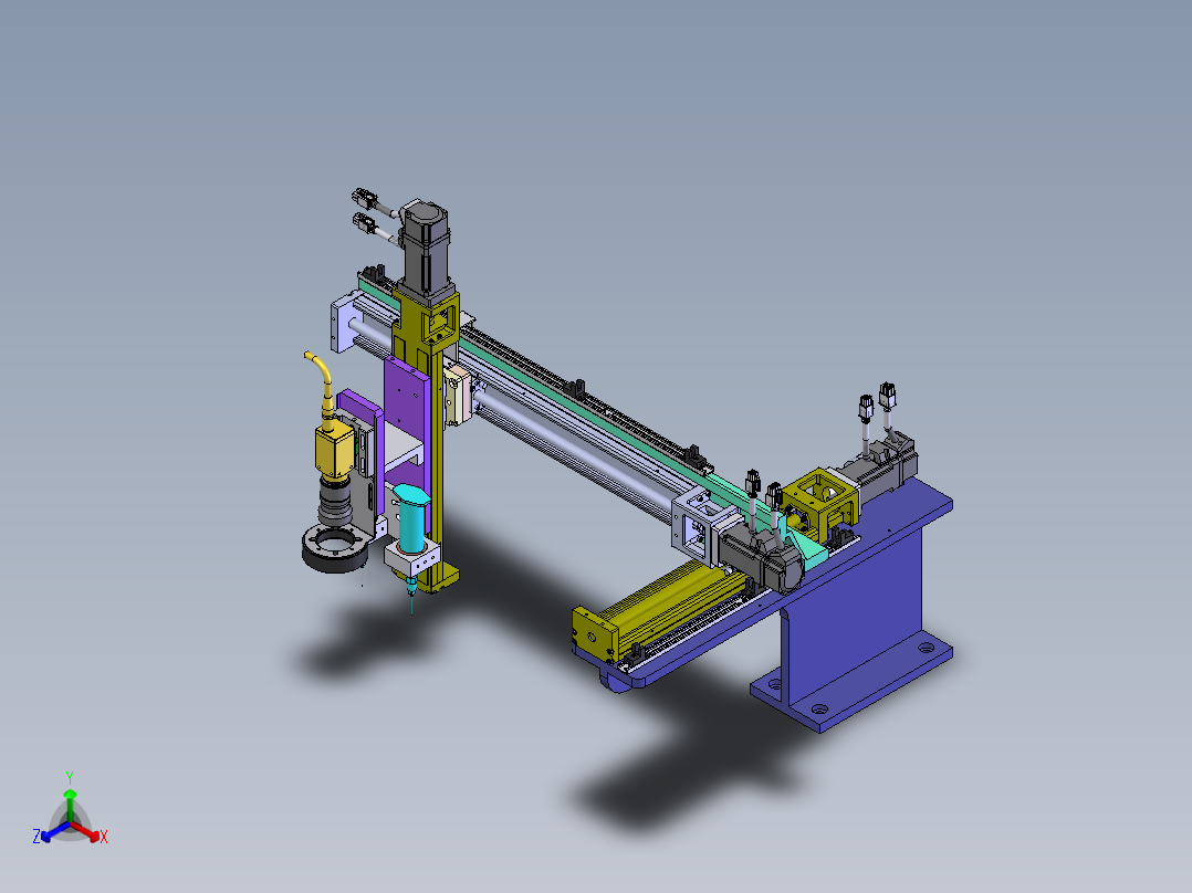E177 轴自动注油模组正等轴测图
