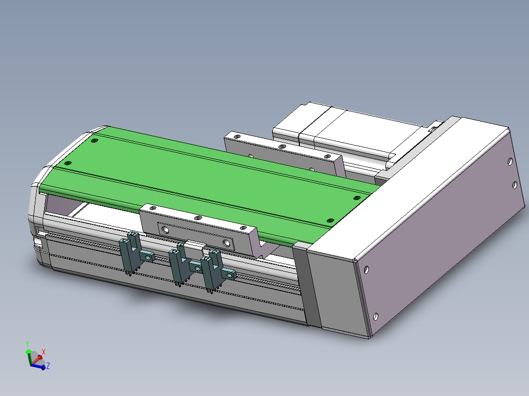 MTH丝杆半封闭模组MTH10-BL-60主视图