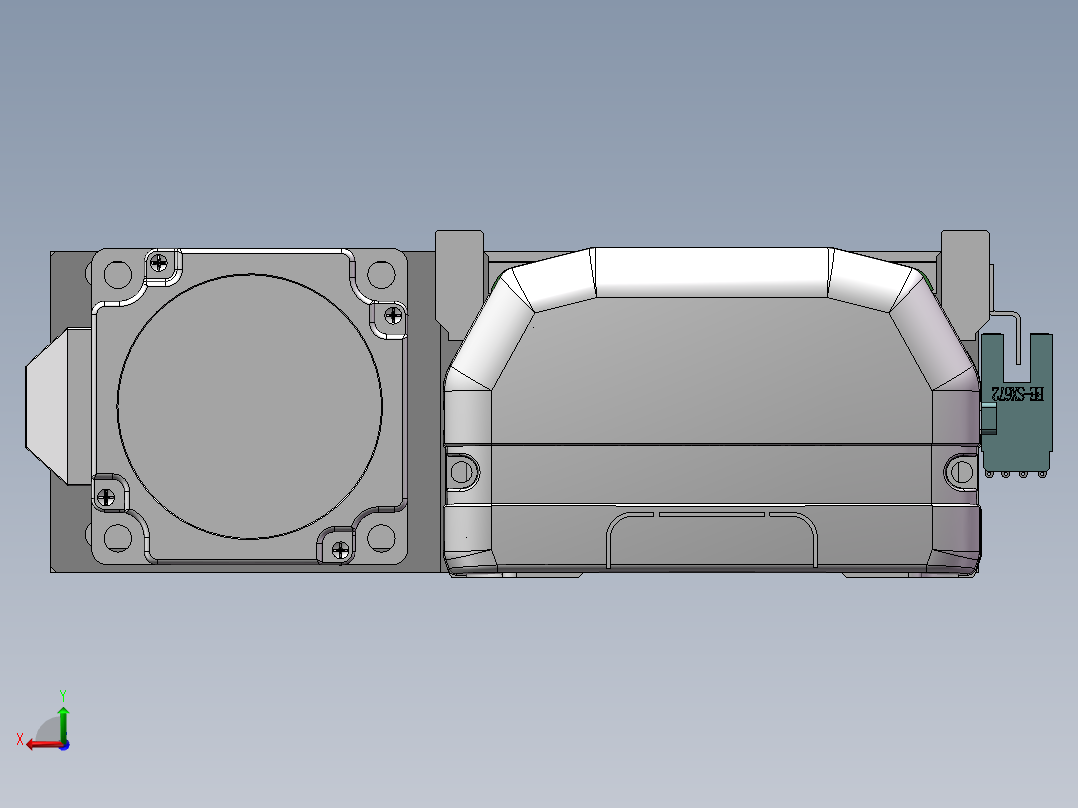 MTH丝杆半封闭模组MTH10-BL-60后视图