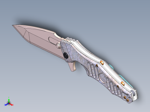 折叠刀+O-Kisaku正等轴测缩略图