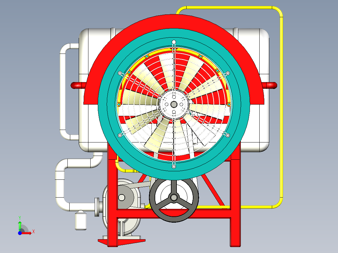 风送式喷雾机前视图