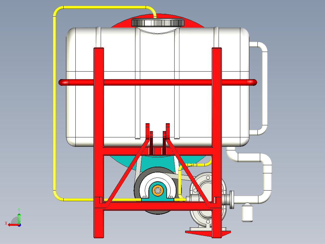 风送式喷雾机后视图