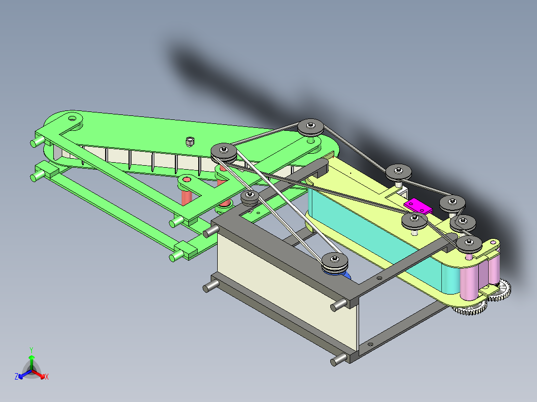 水果包装机模型设计含三维SW模型+说明书正等轴测图