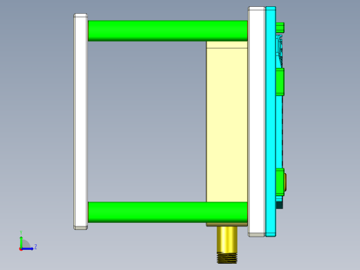 aap10_lcd_cover_al-CNC1笔记本CNC工装夹具三维模型-0519左视缩略图