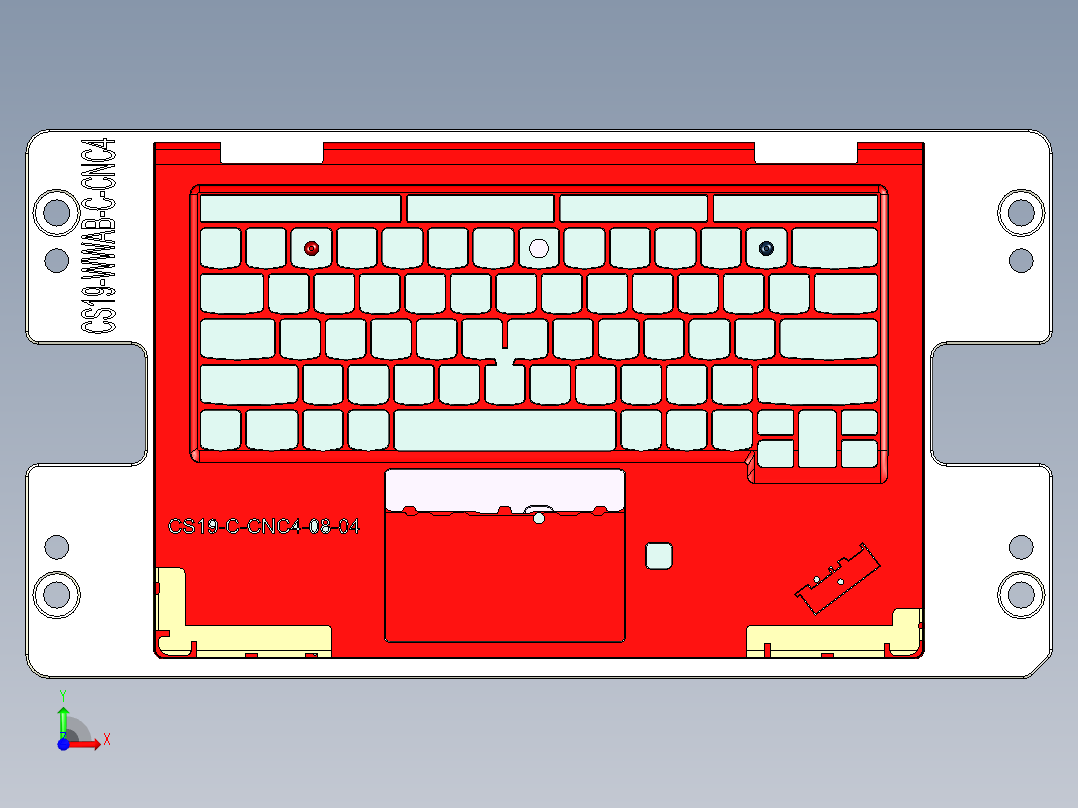 CS19-WWAB-C-CNC4笔记本CNC工装夹具三维模型-180806前视图