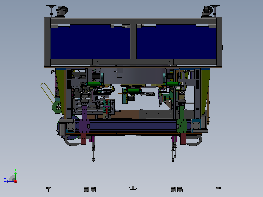 双工位裹头部外围胶纸设备sw18右视图