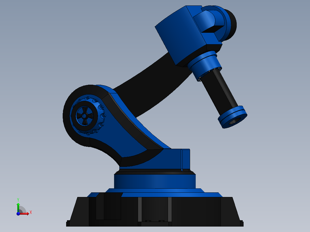 工业机械臂前视图