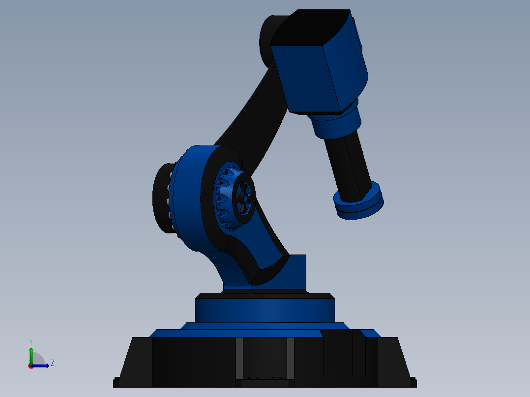 工业机械臂左视图