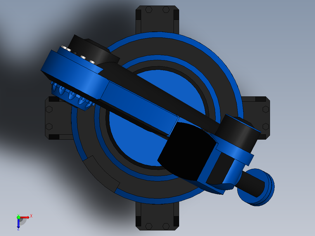 工业机械臂俯视图