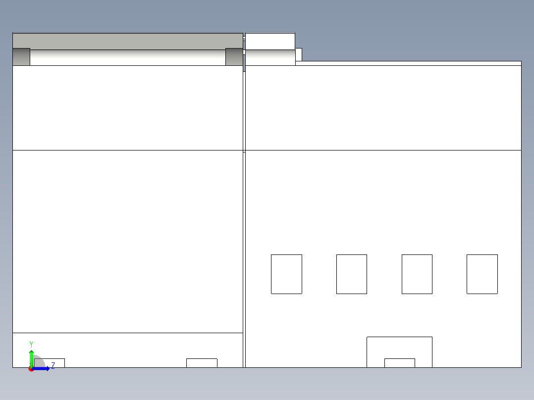施耐德电气 iC65N 3P组合附件左视图