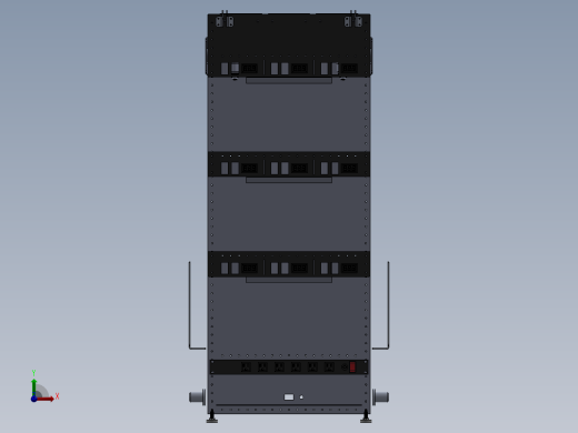 电控柜、铝合金猎鹰钣金电池推车前视缩略图