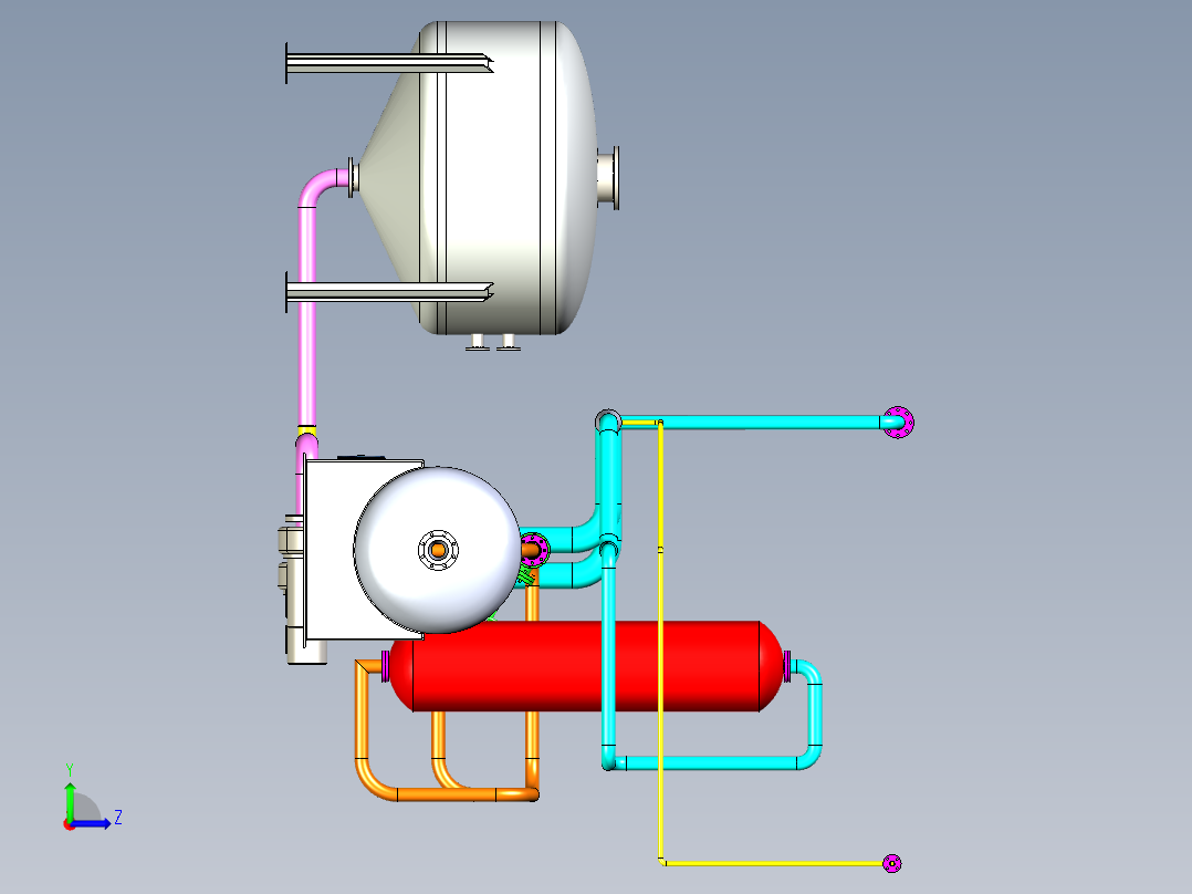 B2003926-水处理系统左视图