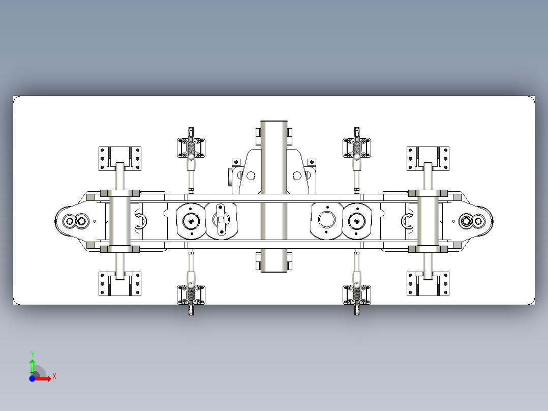 前桥组焊工装前视图