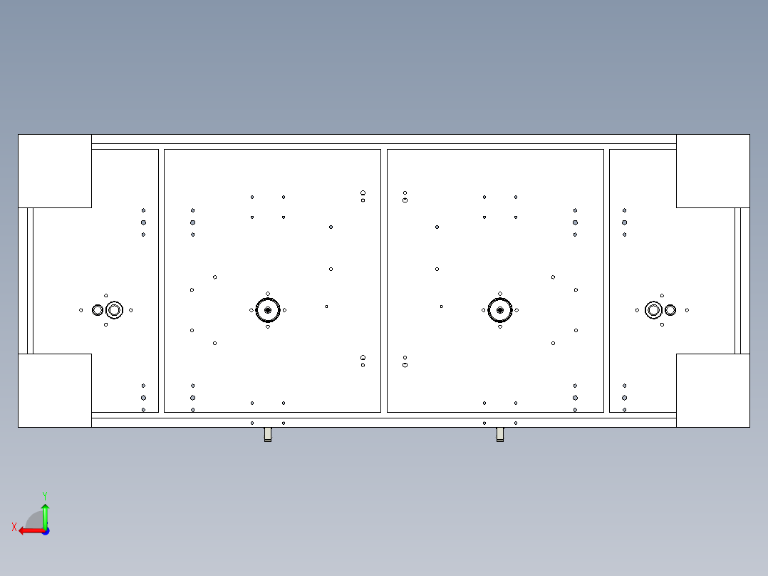 前桥组焊工装后视图