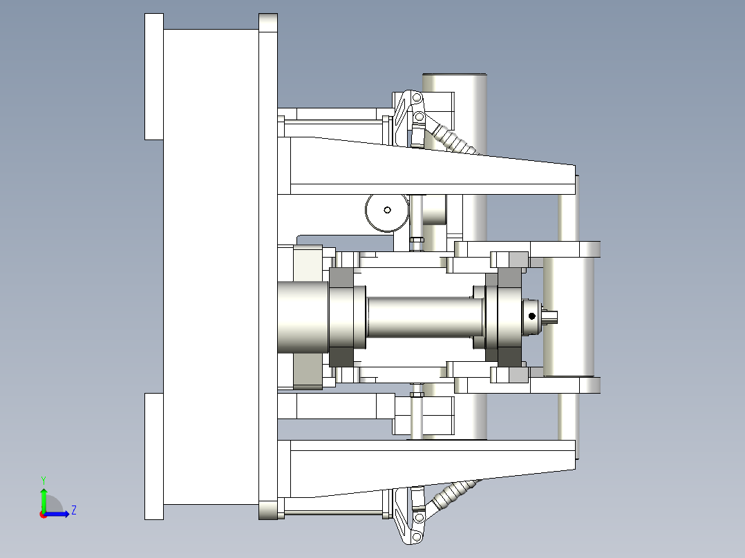 前桥组焊工装左视图