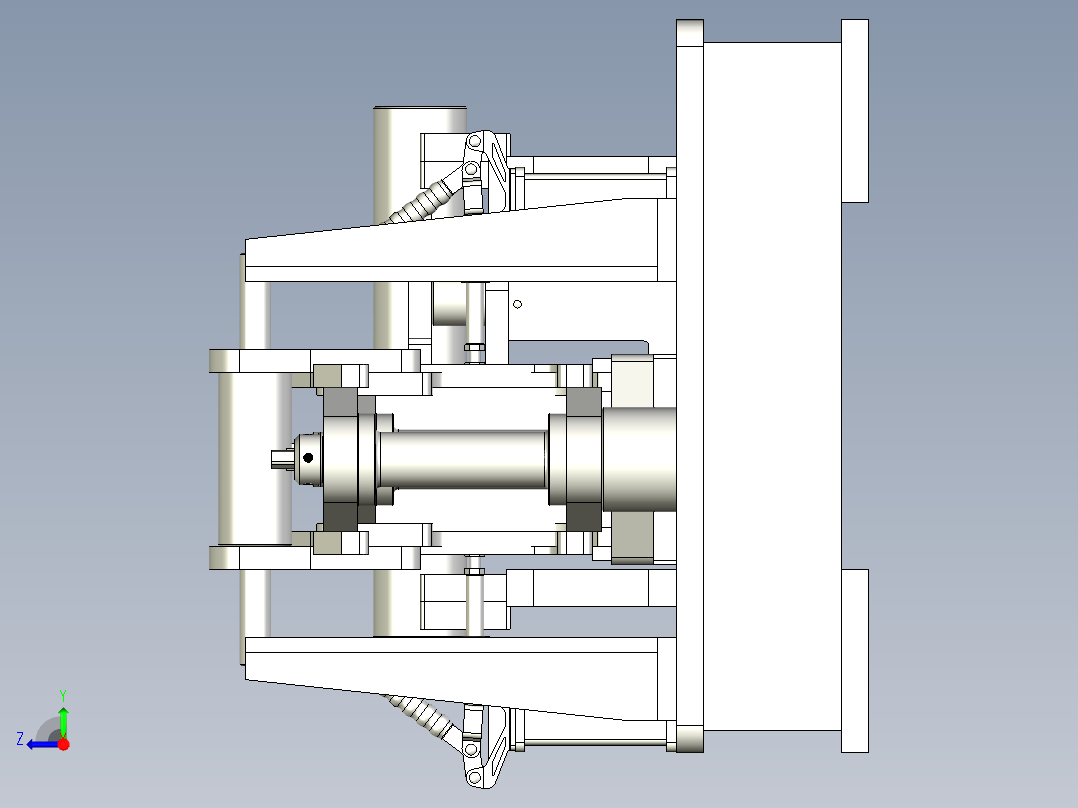 前桥组焊工装右视图