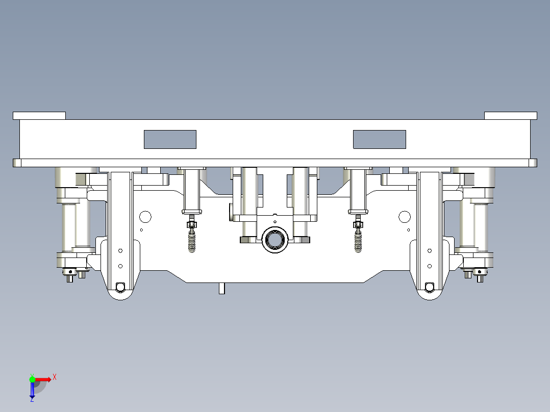 前桥组焊工装俯视图