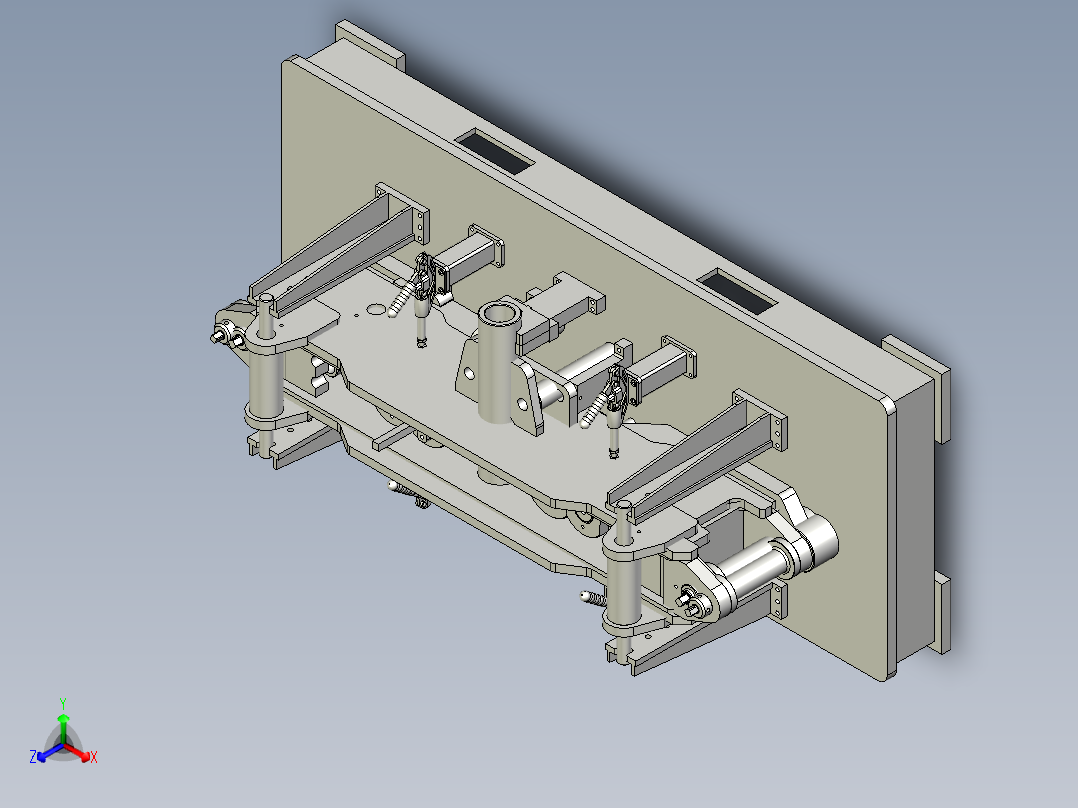 前桥组焊工装正等轴测图