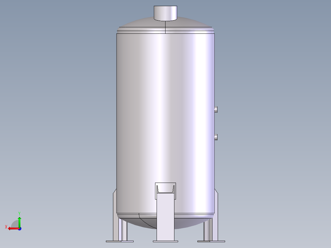 压力容积、工业热水器后视图