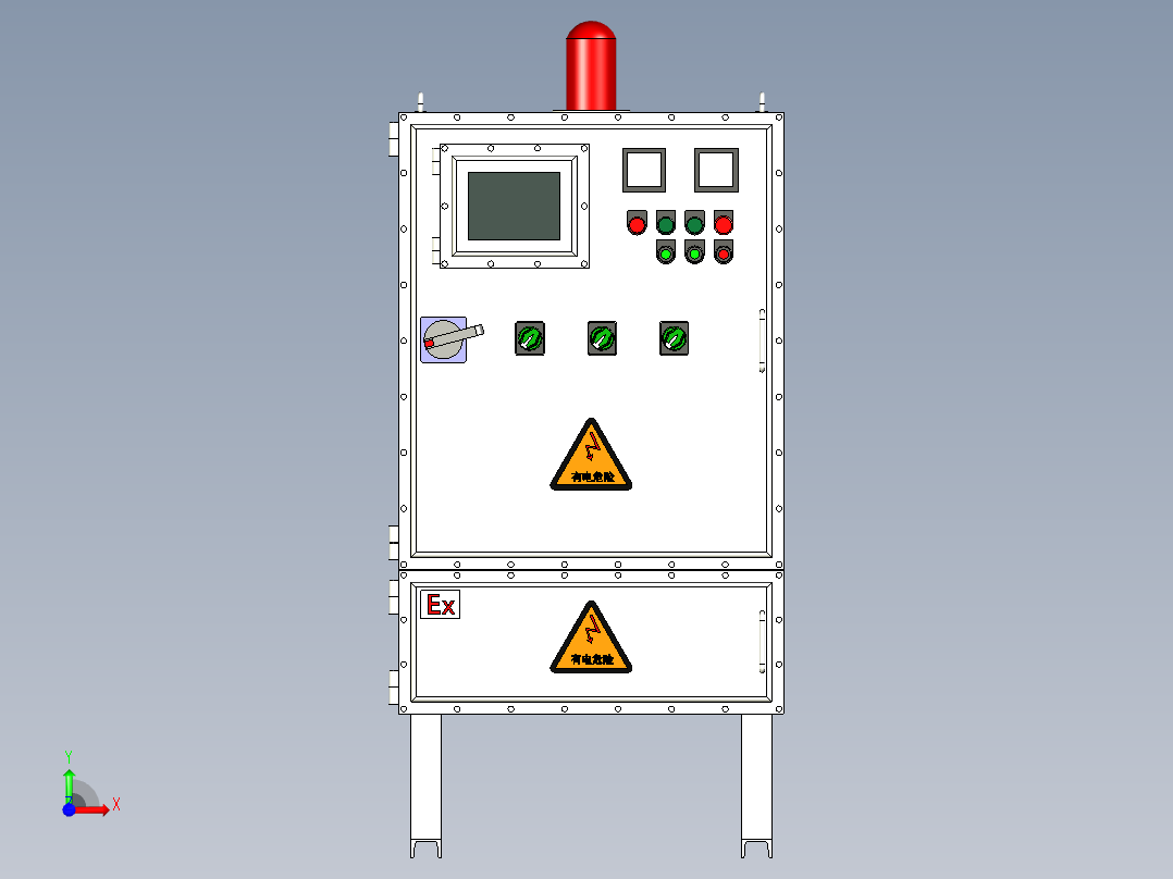 防爆电控柜前视图
