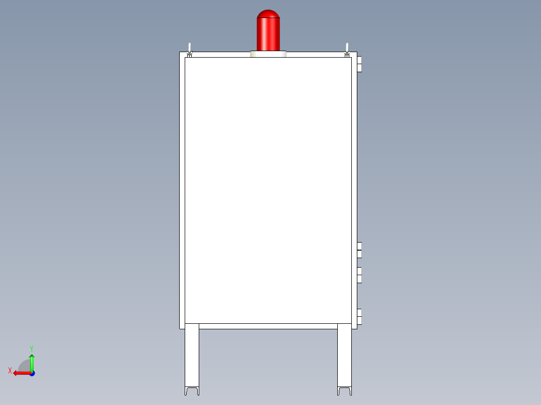 防爆电控柜后视图