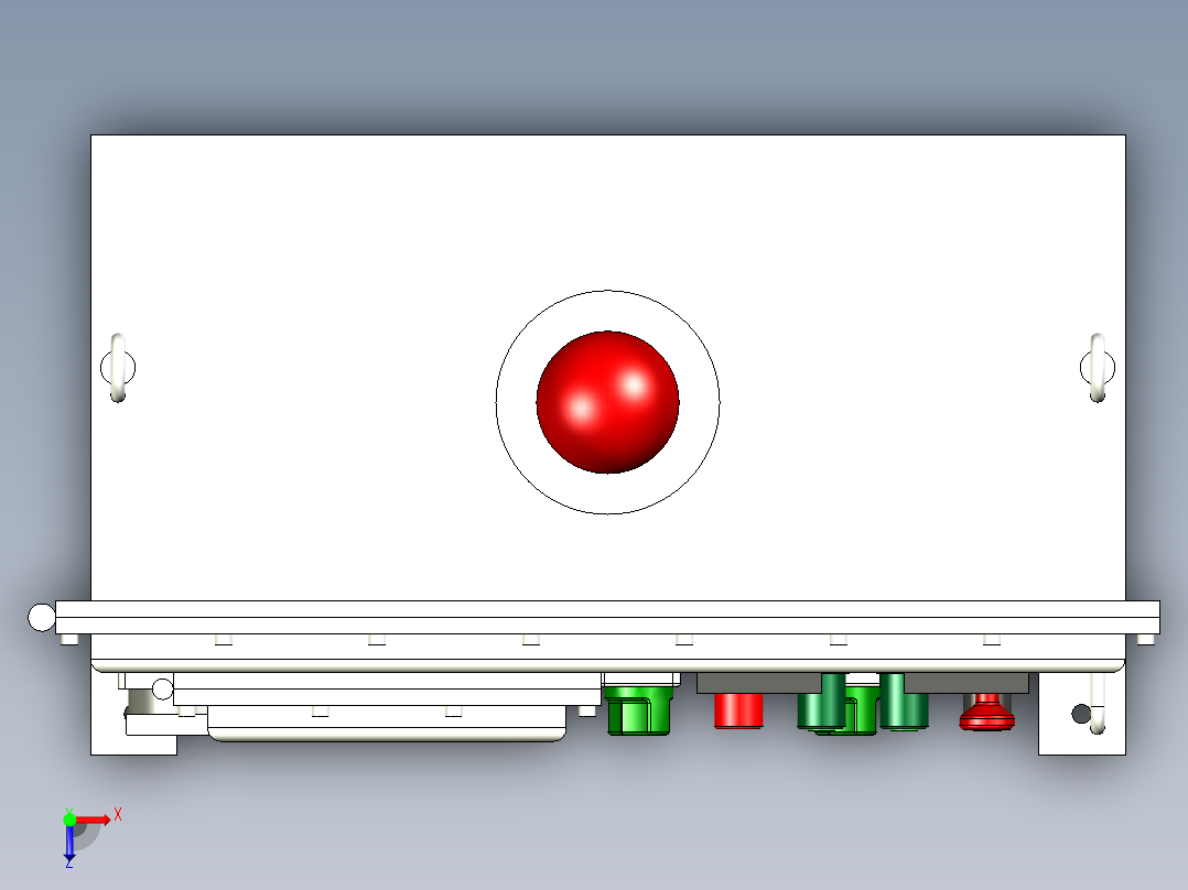 防爆电控柜俯视图