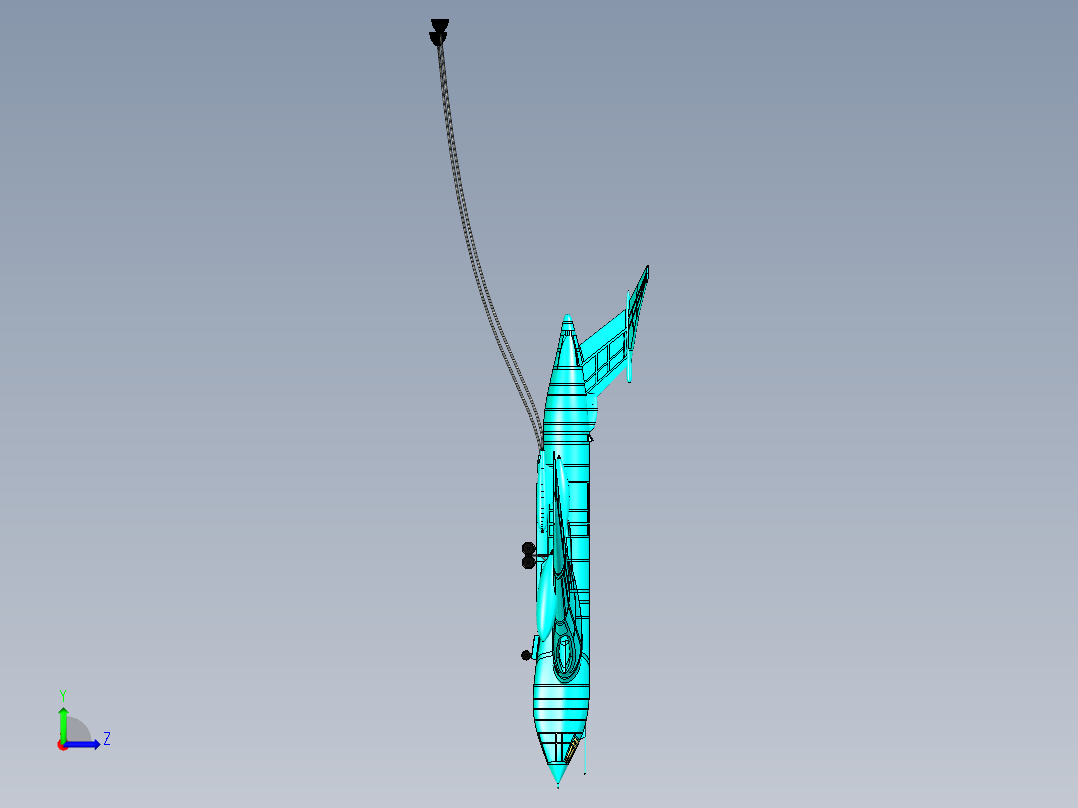 B3004206-空中加油机左视图