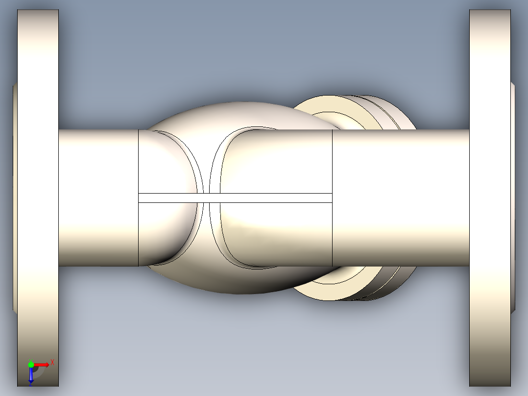 Y型滤器-50俯视图
