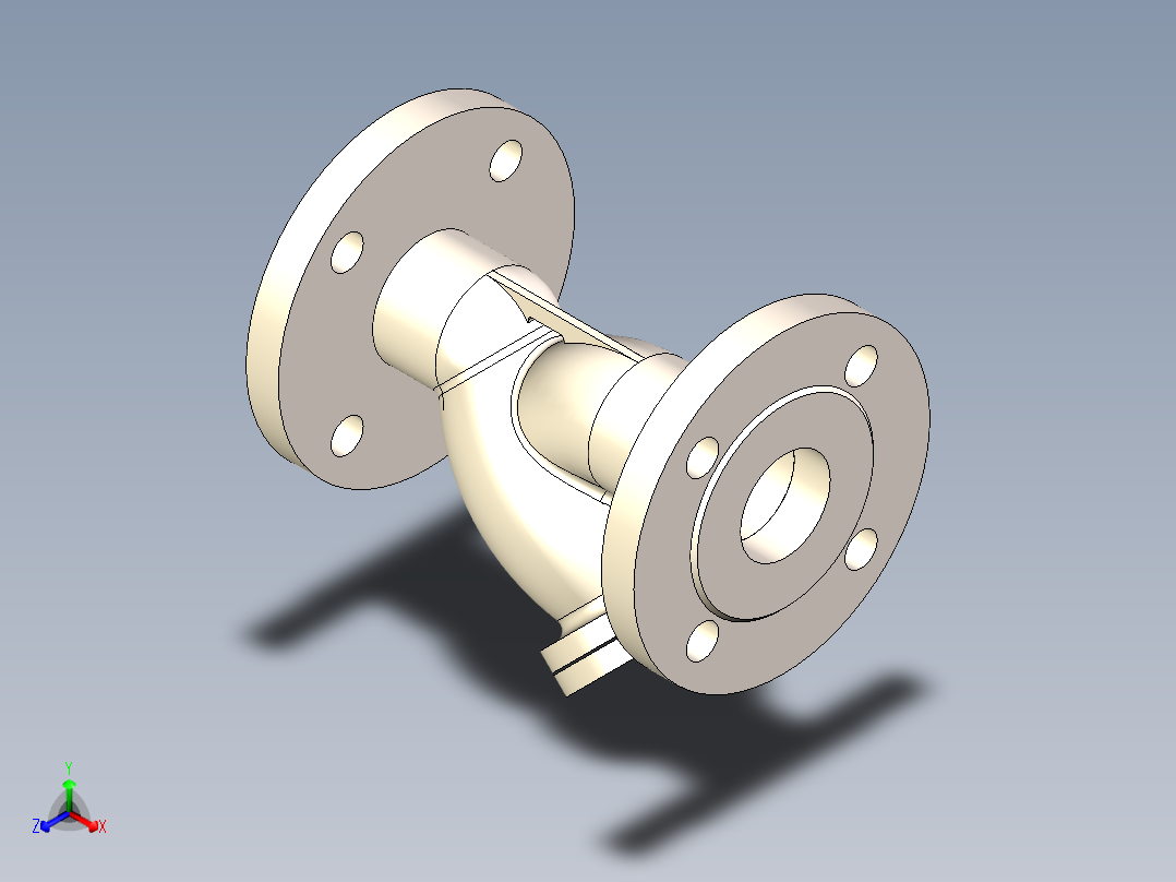 Y型滤器-50正等轴测图