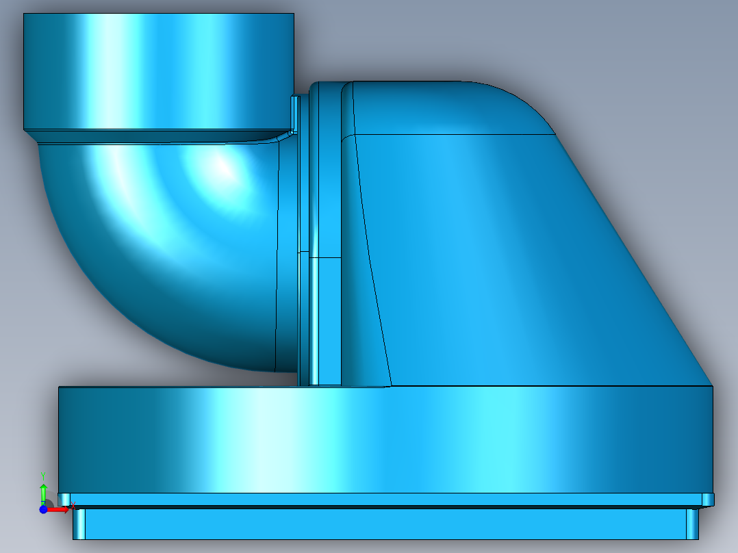 PVC铰接排水管前视图