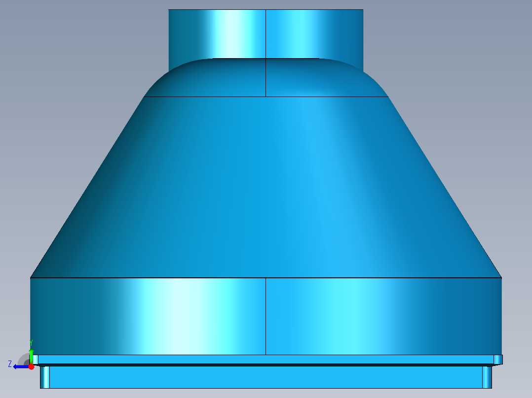 PVC铰接排水管右视图