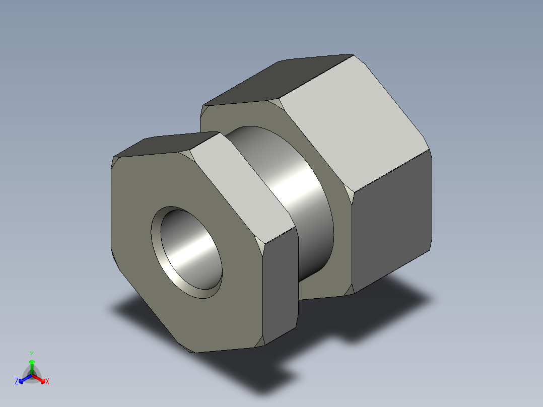 HDTDC1901105I浮动接头WHC31-M8-10-L6正等轴测图
