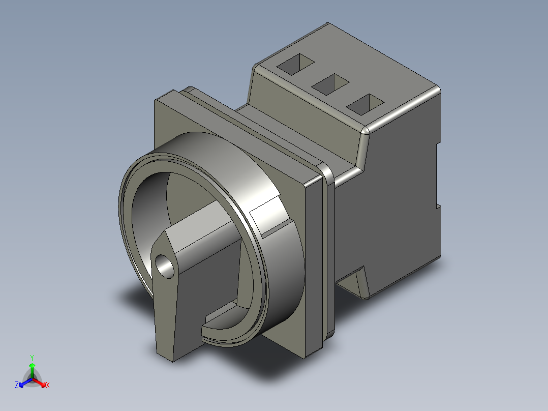 主令开关SZD11-63卓超电气正等轴测图