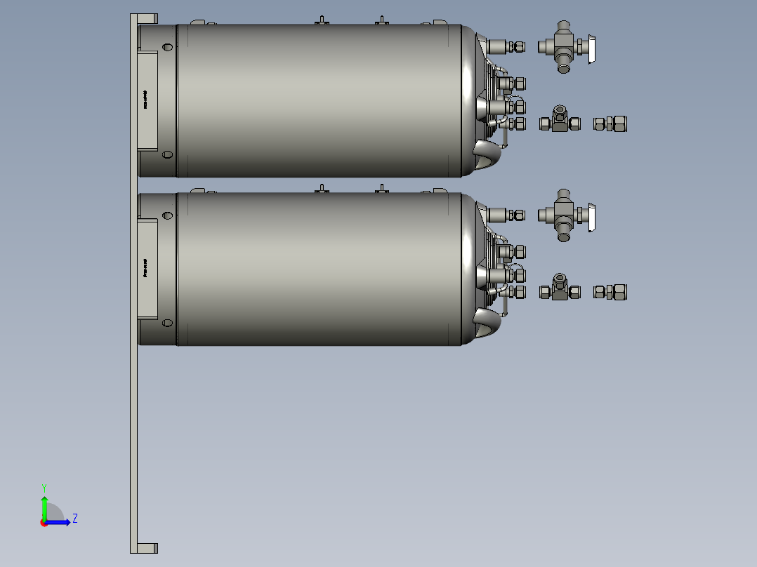 76071427-显影压力罐组件左视图
