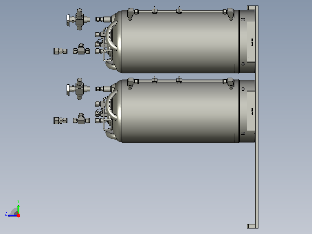 76071427-显影压力罐组件右视图