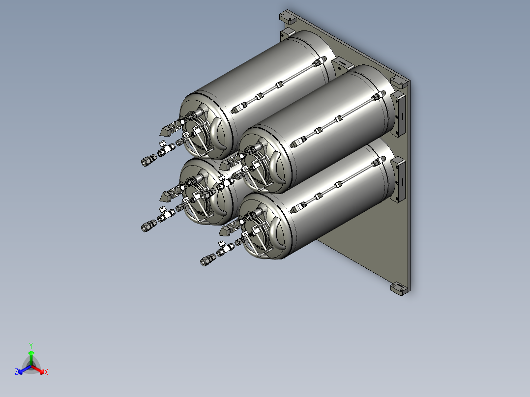 76071427-显影压力罐组件正等轴测图