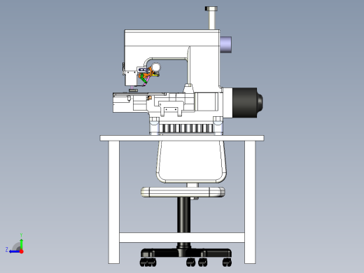 缝纫机三维模型右视缩略图