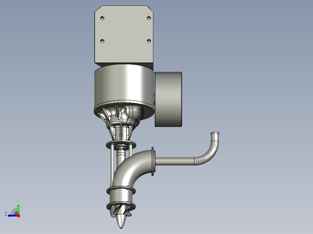 吸尘机构右视图