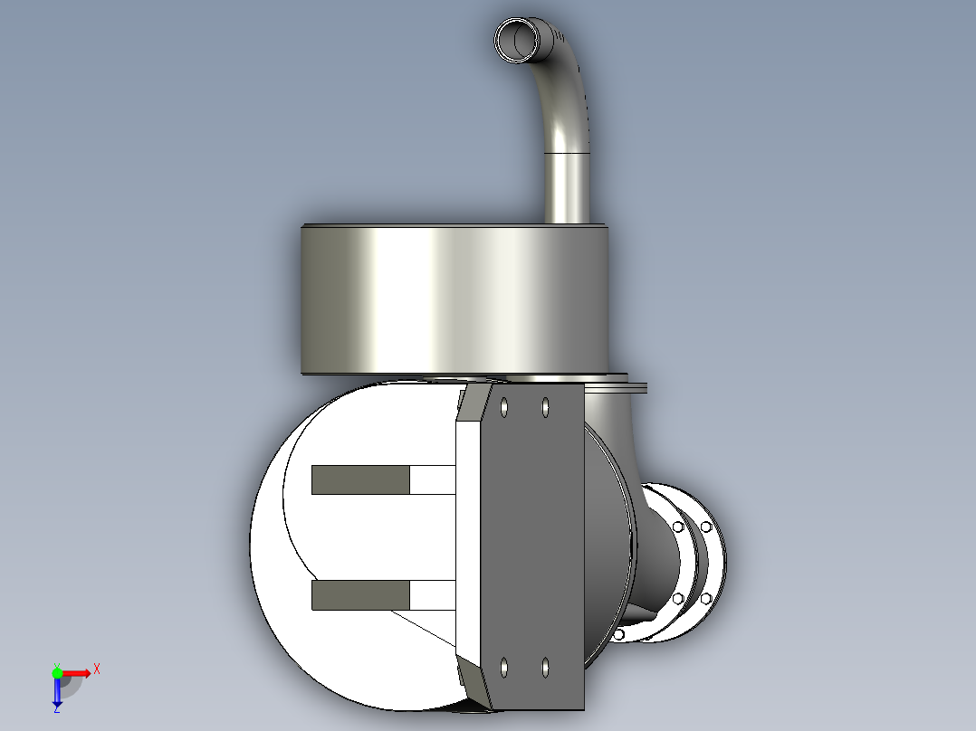 吸尘机构俯视图