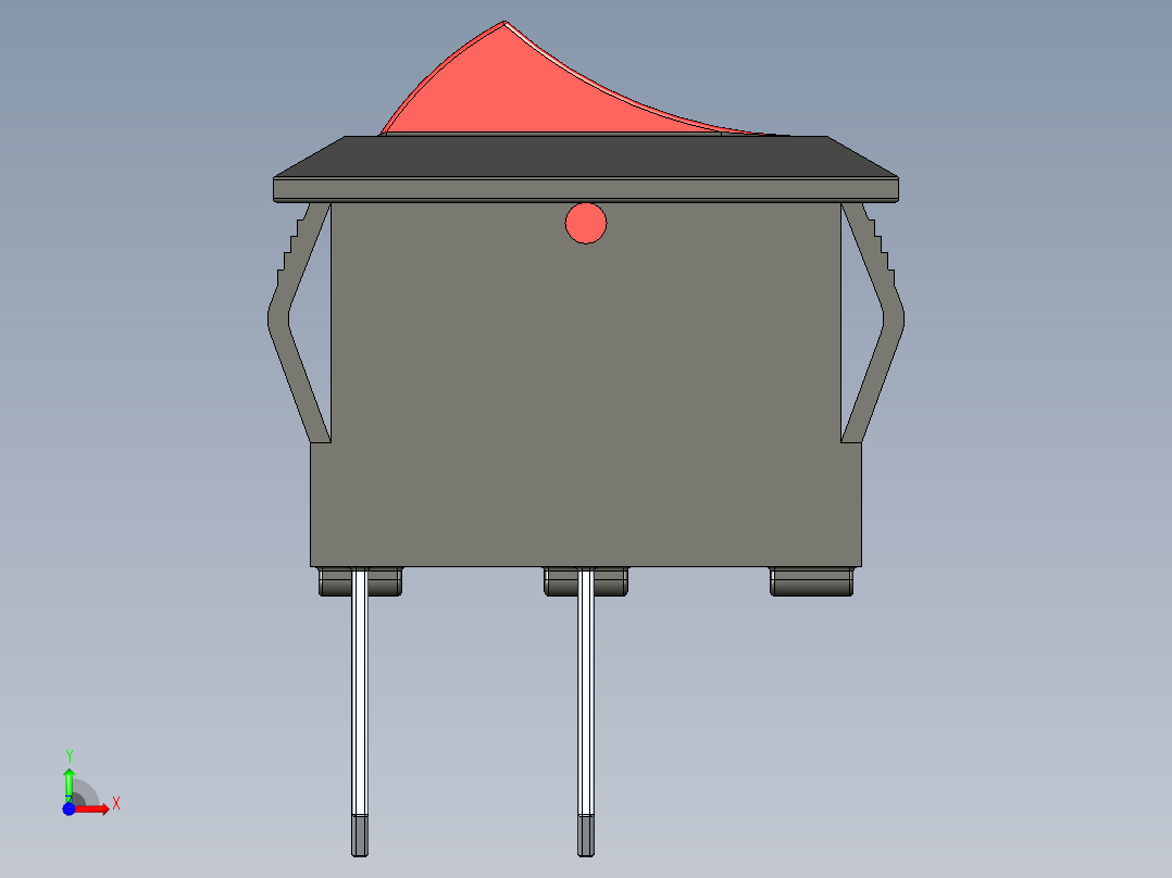 迷你电源开关前视图