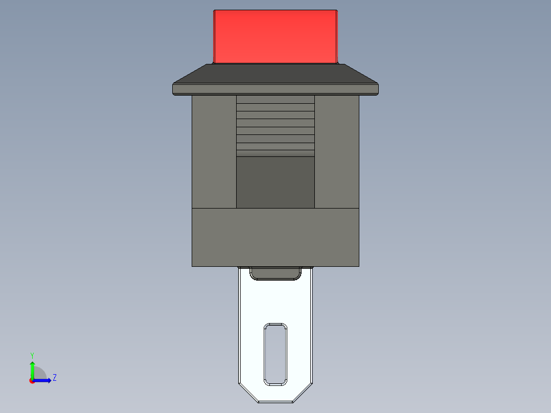 迷你电源开关左视图