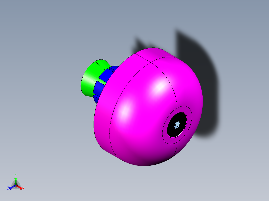 A0004018-Tappo 涂装 triumph防漏盖 triumph正等轴测图