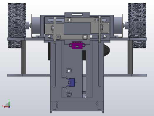 带夹爪的四轮驱动机器人后视缩略图