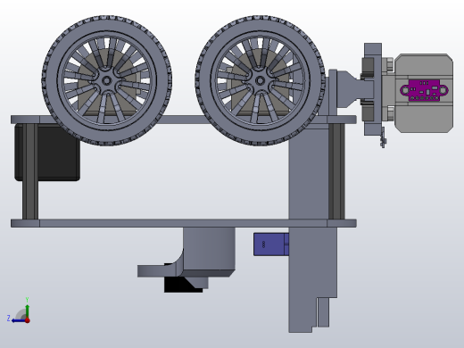 带夹爪的四轮驱动机器人右视缩略图